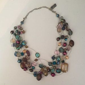 Multi-Coloured Multi-Strand Necklace